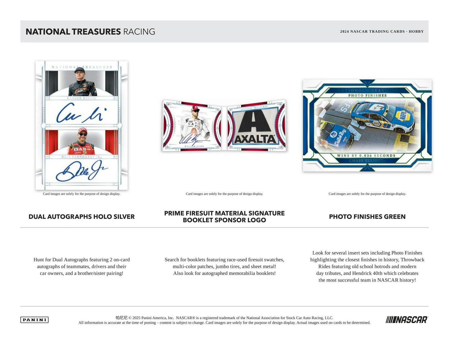 2024 Panini National Treasures Racing Hobby Box (4/18)