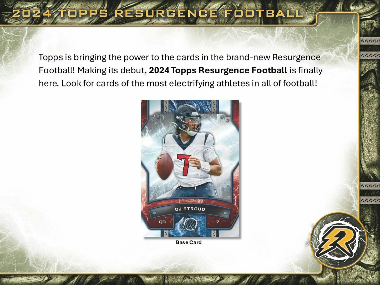 2024 Topps Resurgence Football Hobby Pack (5/9)