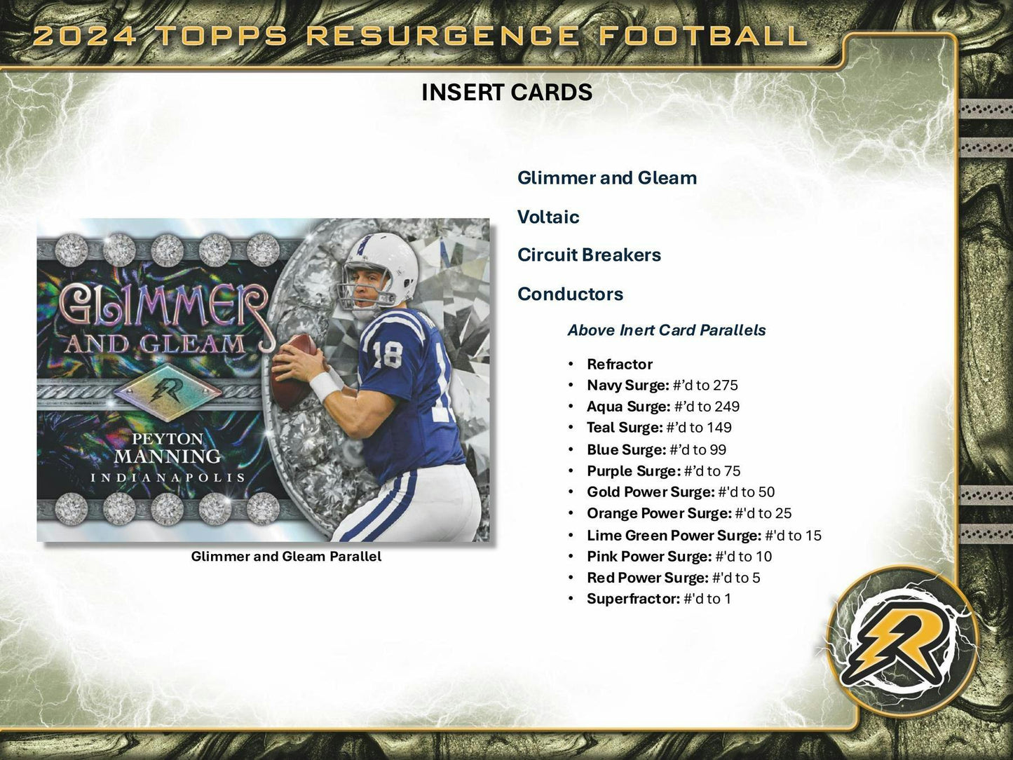 2024 Topps Resurgence Football Hobby Pack (5/9)