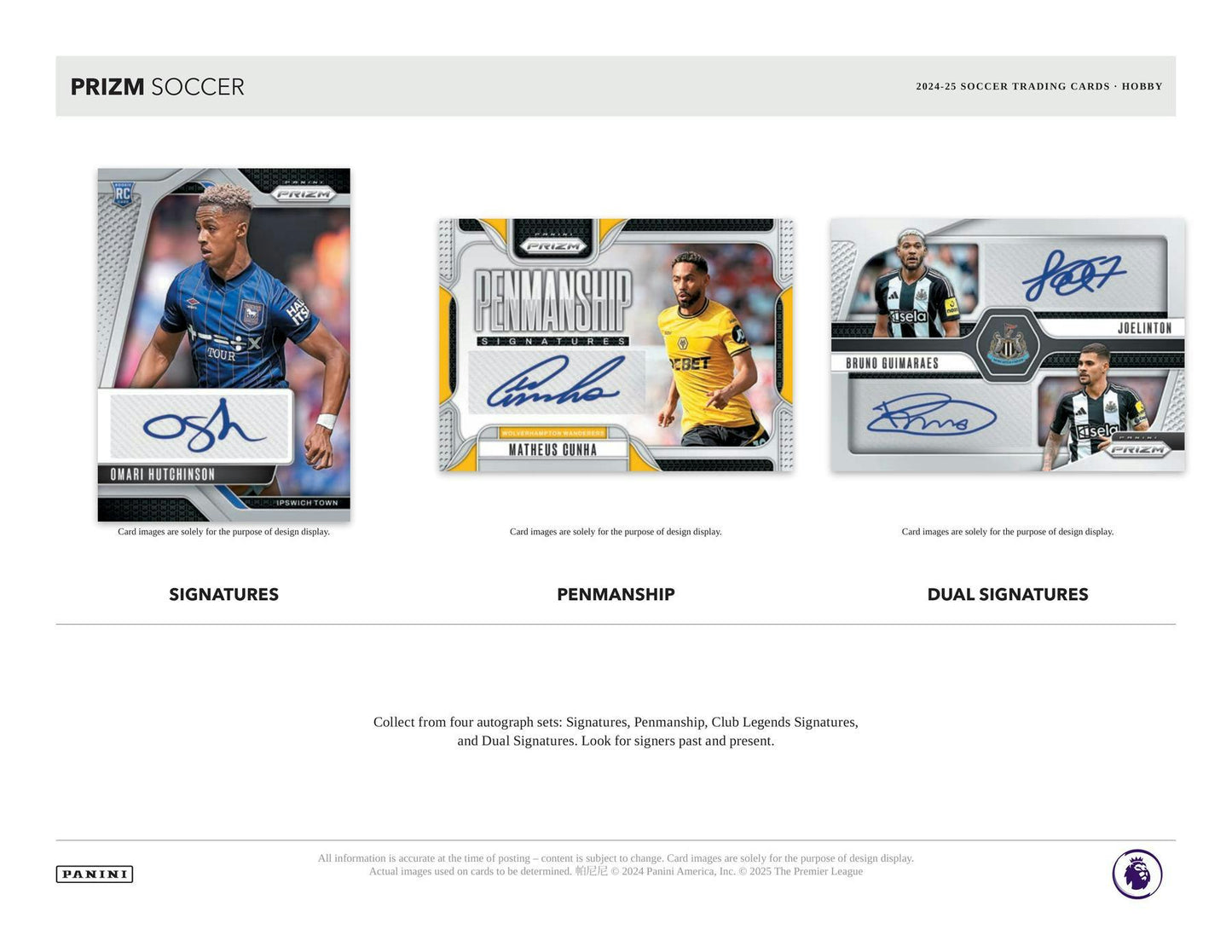 2024-25 Panini Prizm Premier League EPL Soccer Hobby Box (4/30)