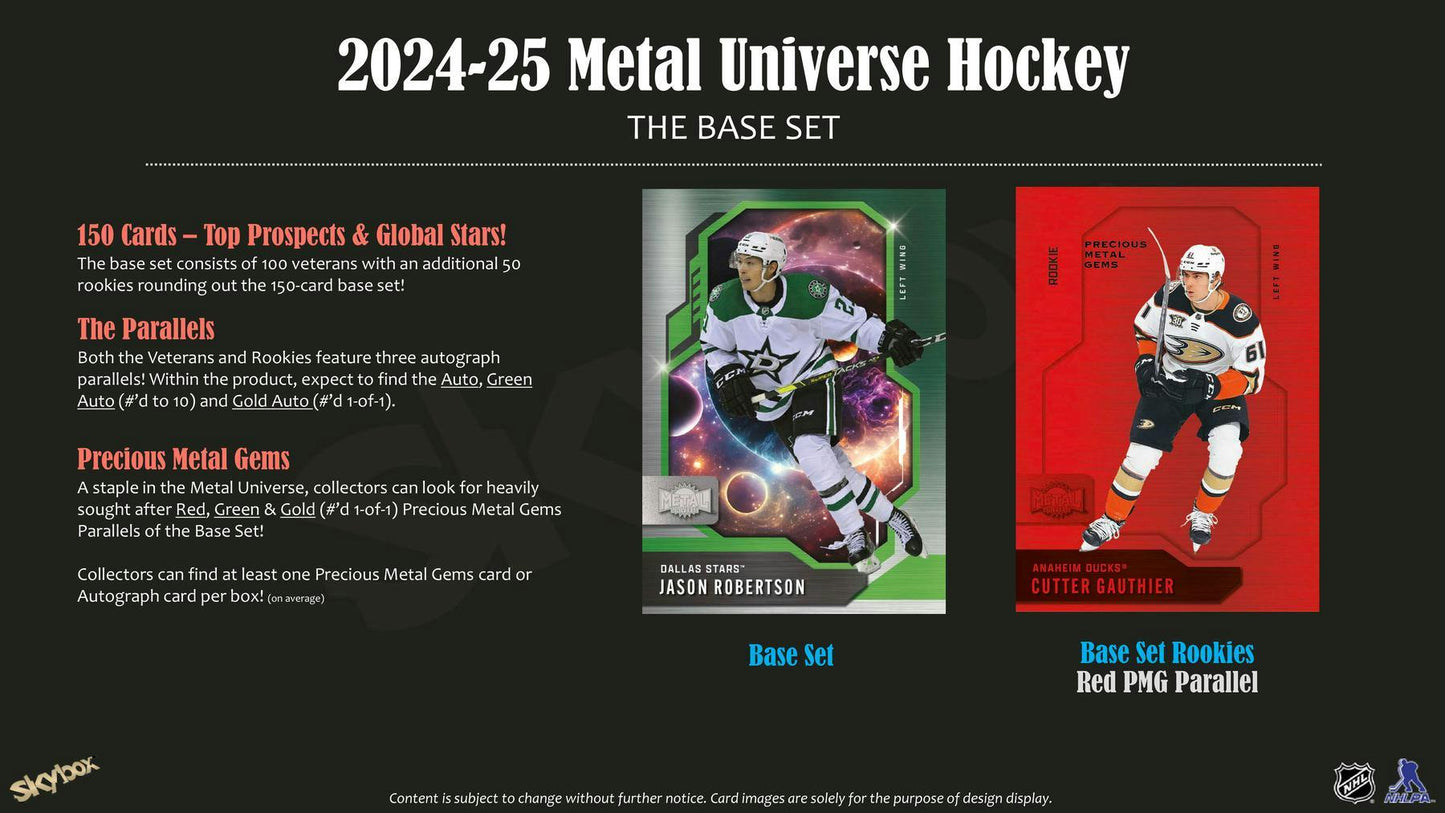 2024-25 Upper Deck Skybox Metal Universe Hockey Hobby Pack