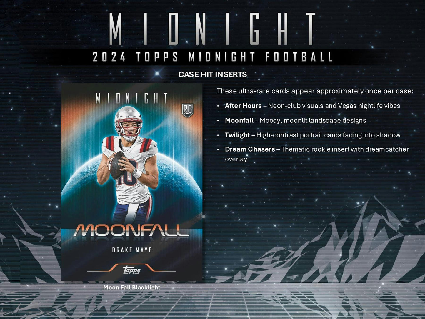2024 Topps Midnight Football Hobby Box (5/30)