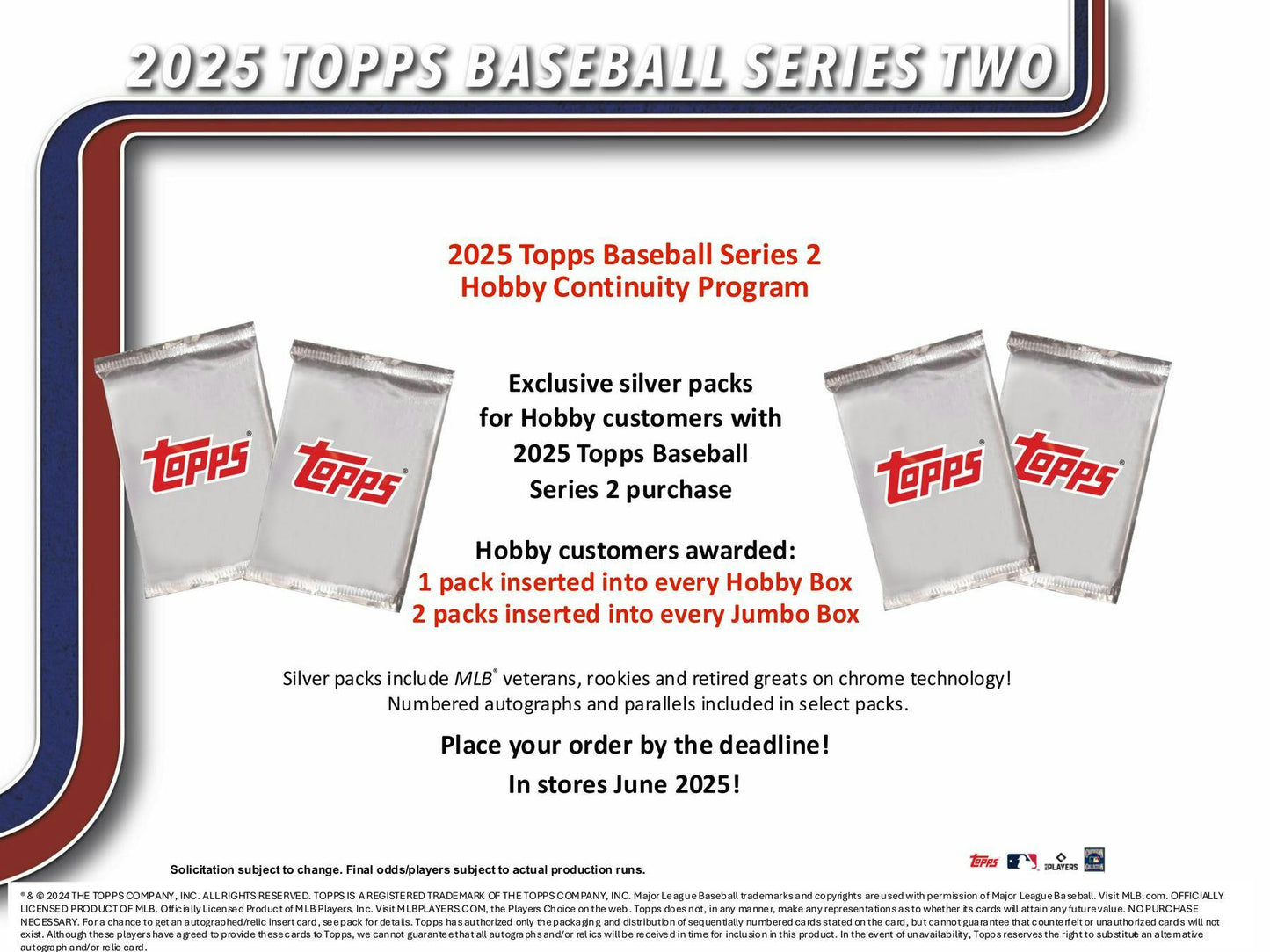 2025 Topps Series 2 Baseball Hobby Box (6/11)
