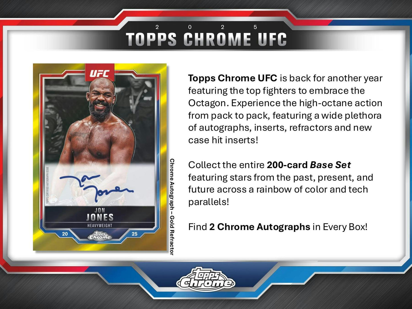2025 Topps Chrome UFC Hobby Box (6/27)