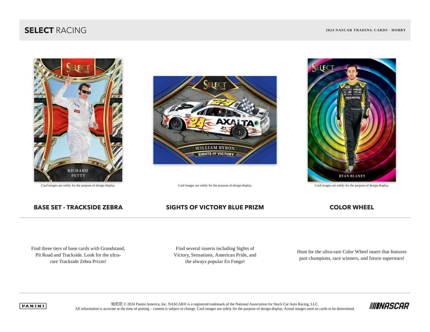 2024 Panini Select Nascar Racing Hobby Box
