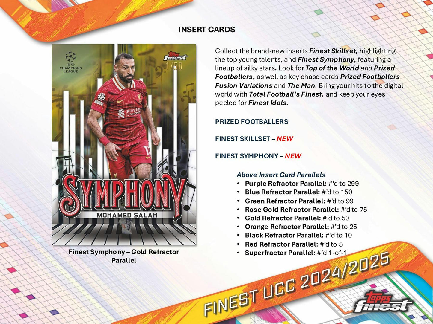 2024-25 Topps UEFA Club Competitions Finest Soccer Hobby Pack