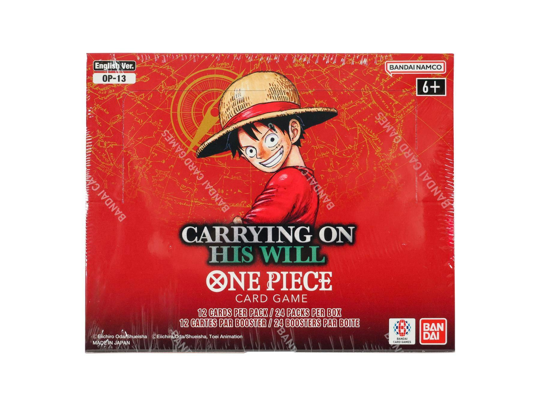 One Piece TCG Carrying On His Will Booster Box (OP-13) – The SportsRoom