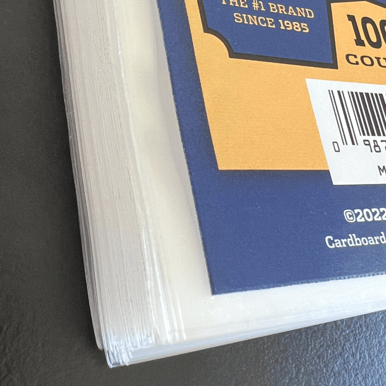 CBG Premium Easy Glide Notched Trading Card Soft Sleeves (Fits Standard 3x4 Top Loaders), 100ct Pack