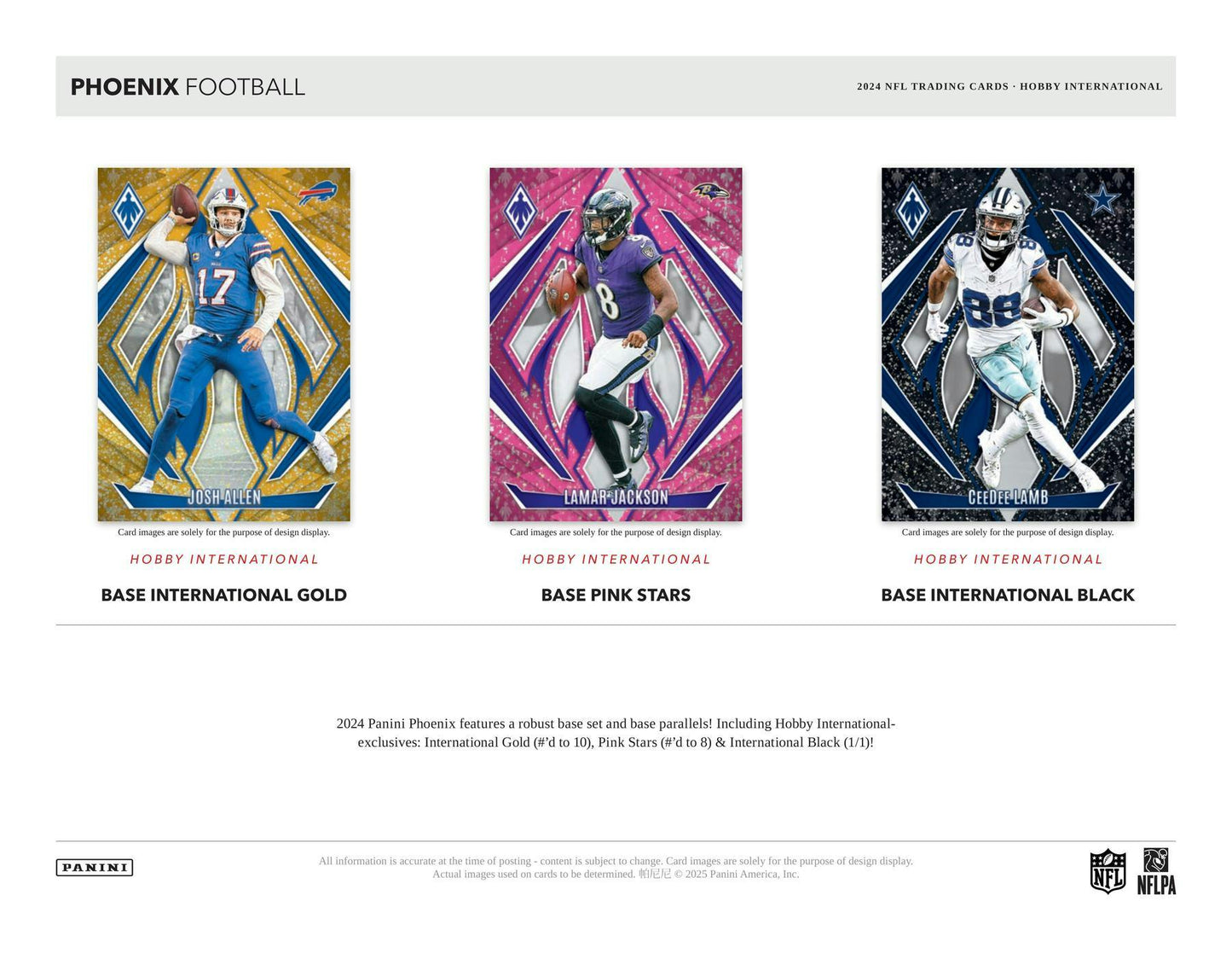 2024 Panini Phoenix Football Hobby International Mega Box (5/23)