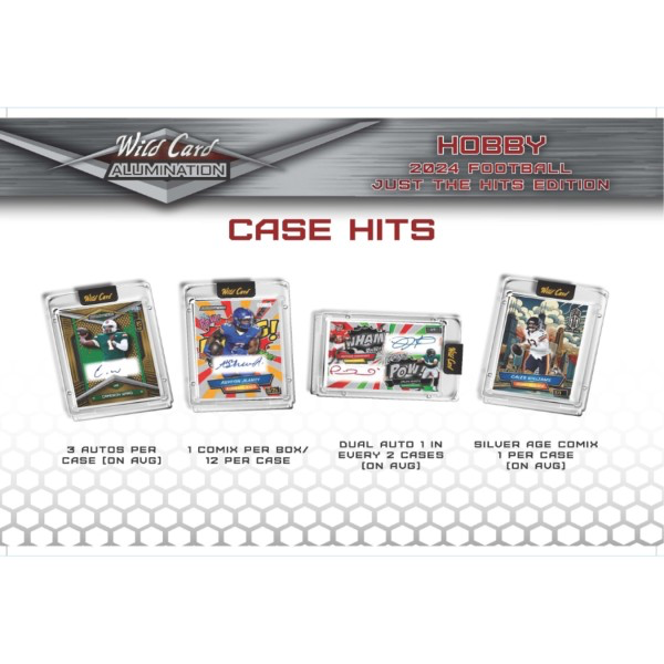 2024 Wild Card Alumination Just The Hits Football Hobby Box