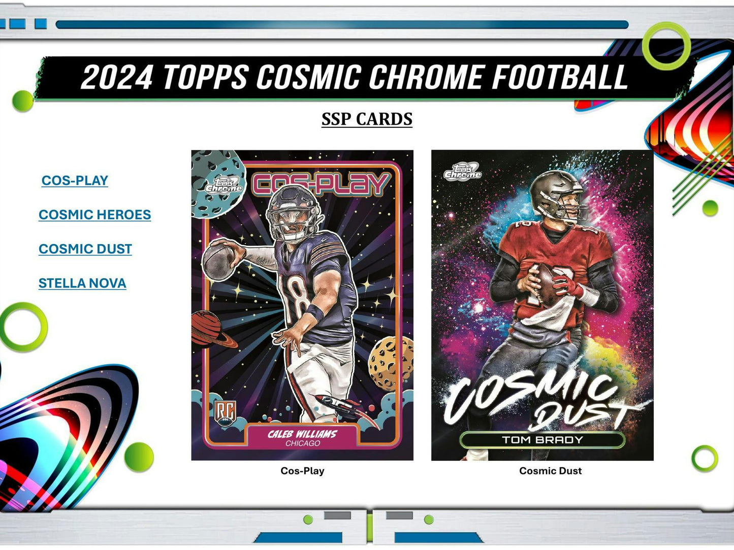 2024 Topps Cosmic Chrome Football Hobby Box (4/18)