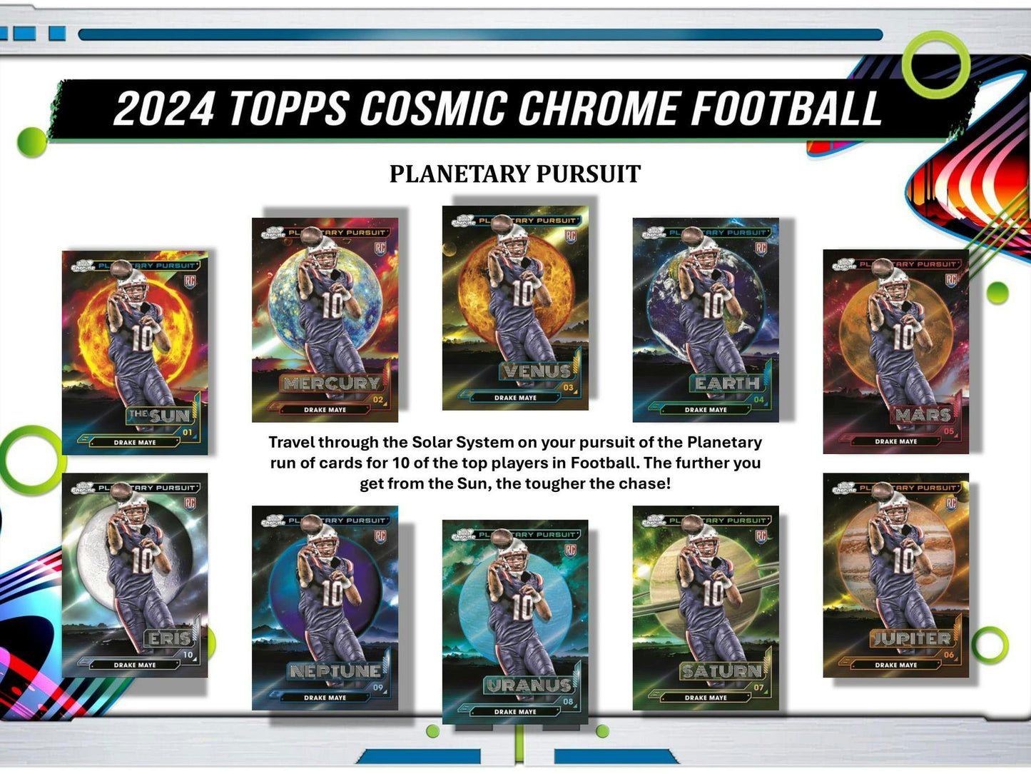 2024 Topps Cosmic Chrome Football Hobby Box (4/18)