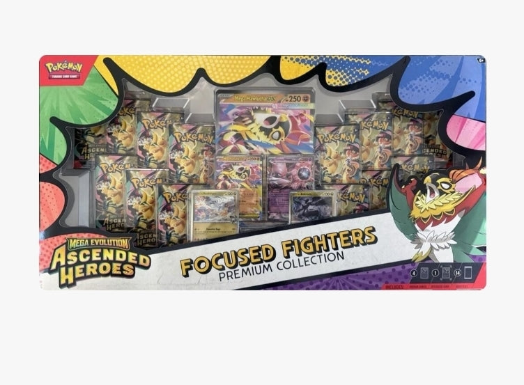 Pokémon TCG: Mega Evolution Ascended Heroes Focused Fighters Premium Collection (Sam's Club)