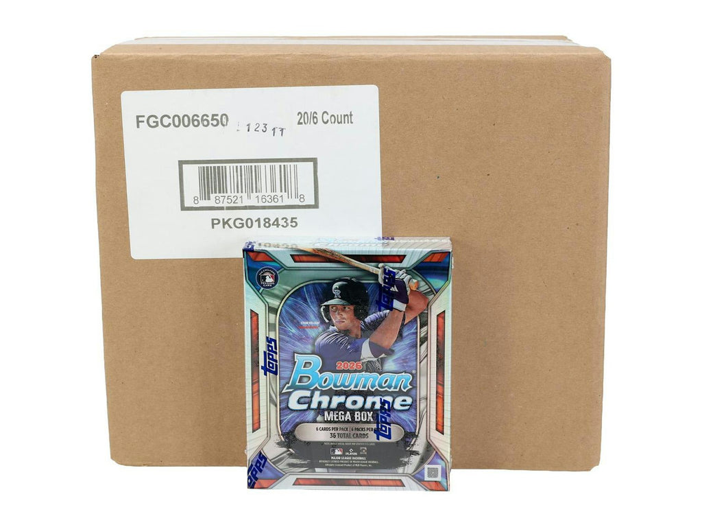2026 Bowman Chrome Baseball Mega 20-Box Case (Presell 9/23)