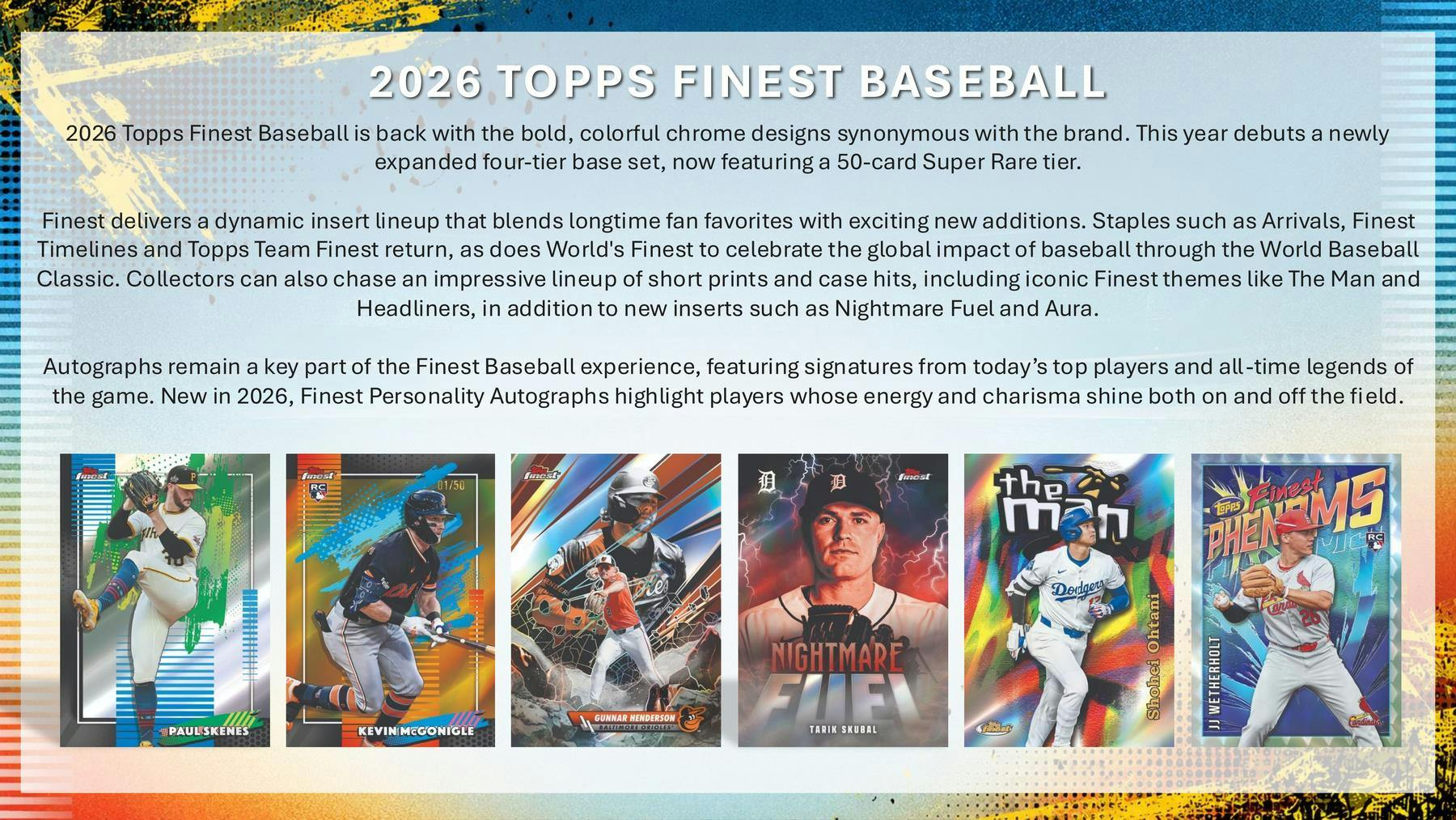 2026 Topps Finest Baseball Hobby 8-Box Case (Presell 7/8)