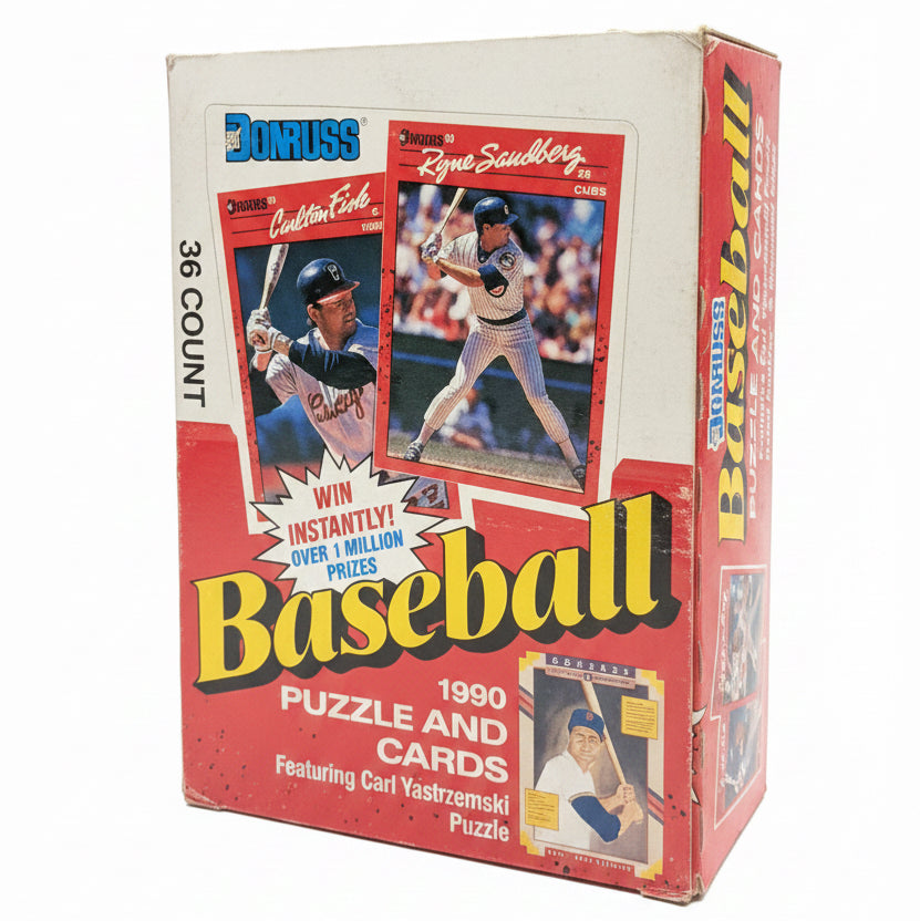 1990 Donruss Baseball 36-Pack Wax Box