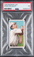1909-11 T206 Piedmont 350 Home Run Baker PSA 1 POOR – Philadelphia Athletics (GC) PSA cert 169885416 front scan