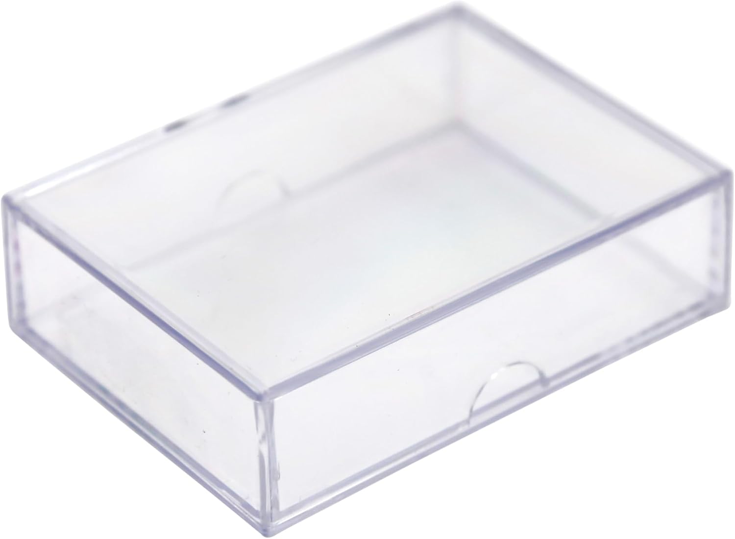 Clear Acrylic Card Storage Boxes with Lids – Holds 52 Playing Cards or 50 Standard Trading Cards Each, Stackable Organizer for Sports & TCG Cards (Unsleeved)