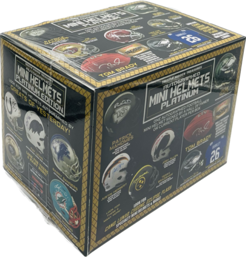 2023 Tristar Hidden Treasures Caja para mini casco de fútbol Platino