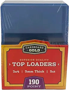 CBG Top Loaders for 190pt Thick Trading Cards (5ct Pack)