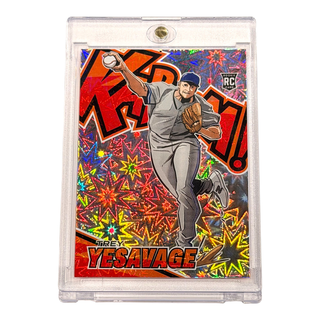 2026 Donruss Elite Baseball Kaboom TREY YESAVAGE #7 RC Case Hit Blue Jays