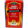 CBG Card Saver 4 Semi-Rigid Protective Sleeves (4-1/2”x7-1/8”) (50ct Pack)