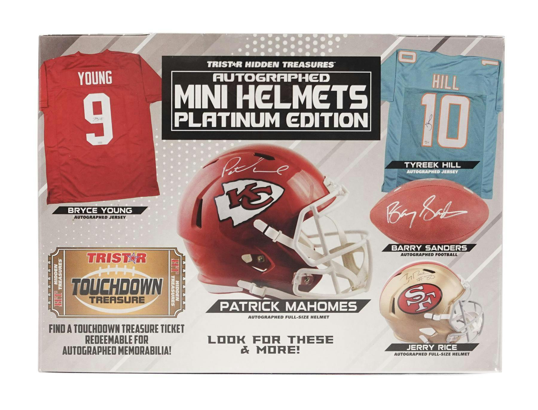 2023 TriStar Hidden Treasures Autographed Football Mini Helmets Platinum Hobby Box
