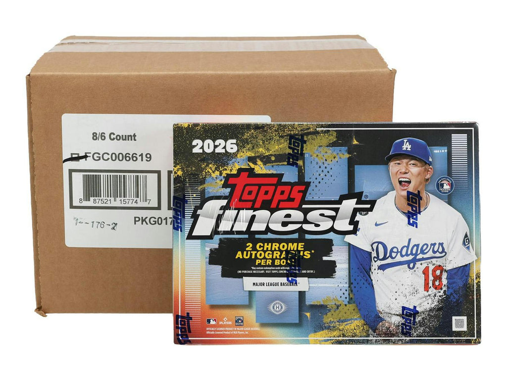 2026 Topps Finest Baseball Hobby 8-Box Case (Presell 7/8)