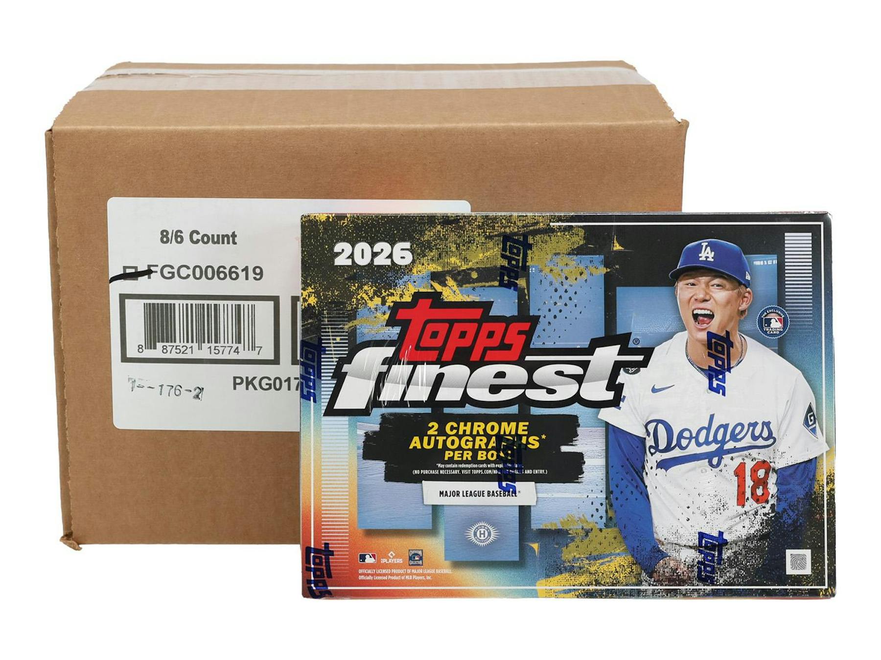 2026 Topps Finest Baseball Hobby 8-Box Case (Presell 7/8)