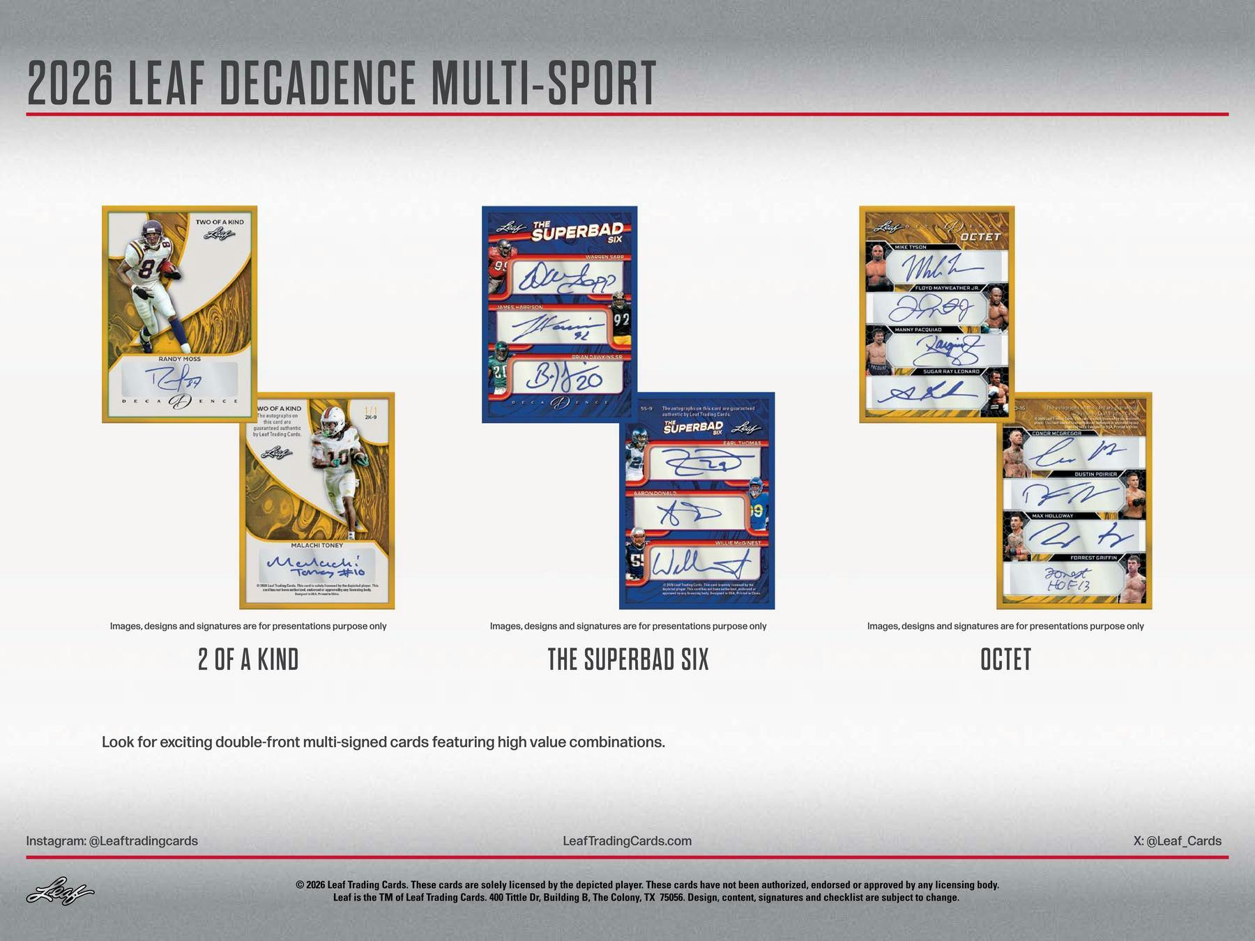 2026 Leaf Decadence Multisport Hobby Box