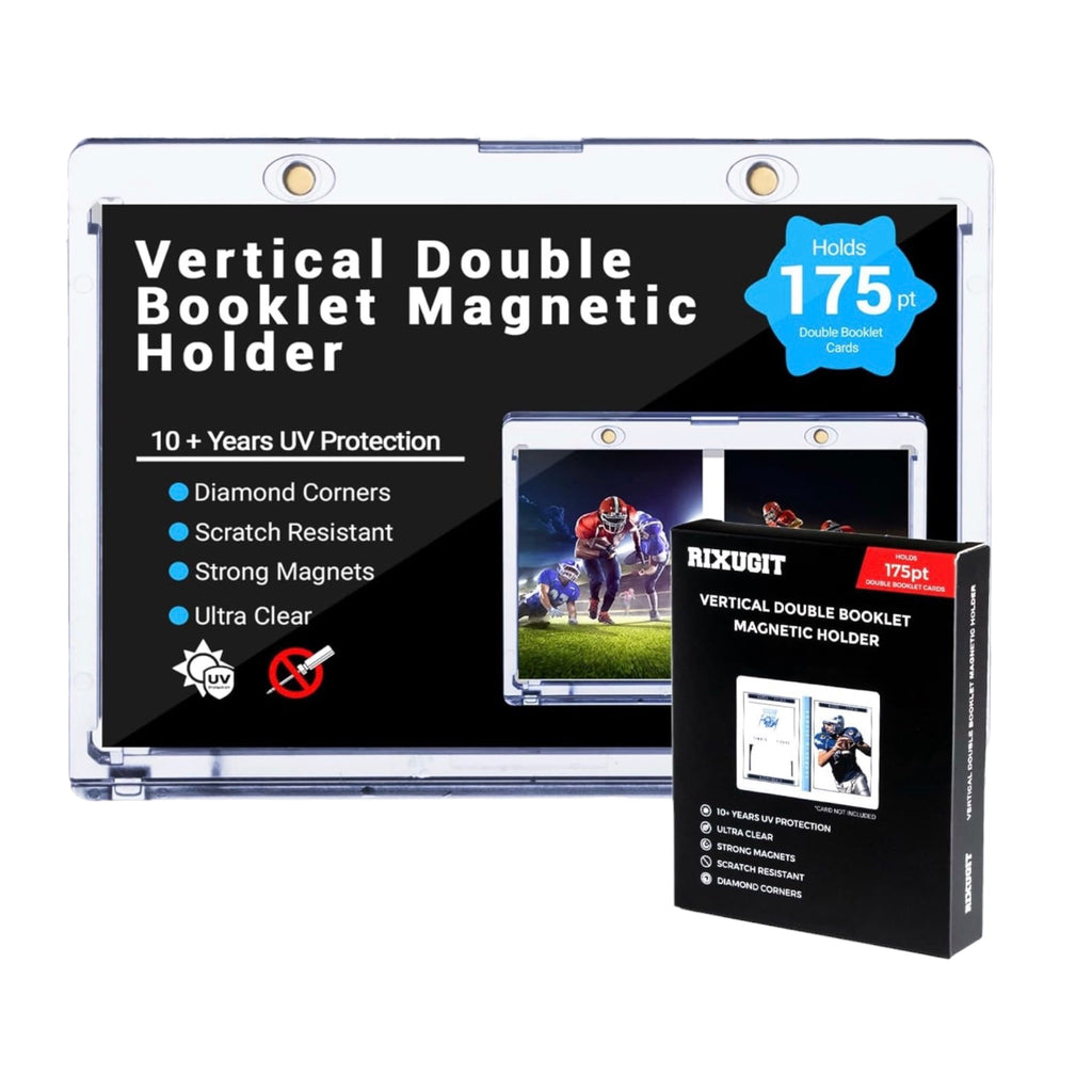 RIXUGIT Vertical Booklet Magnetic Card Holder (Holds up to 175pt)