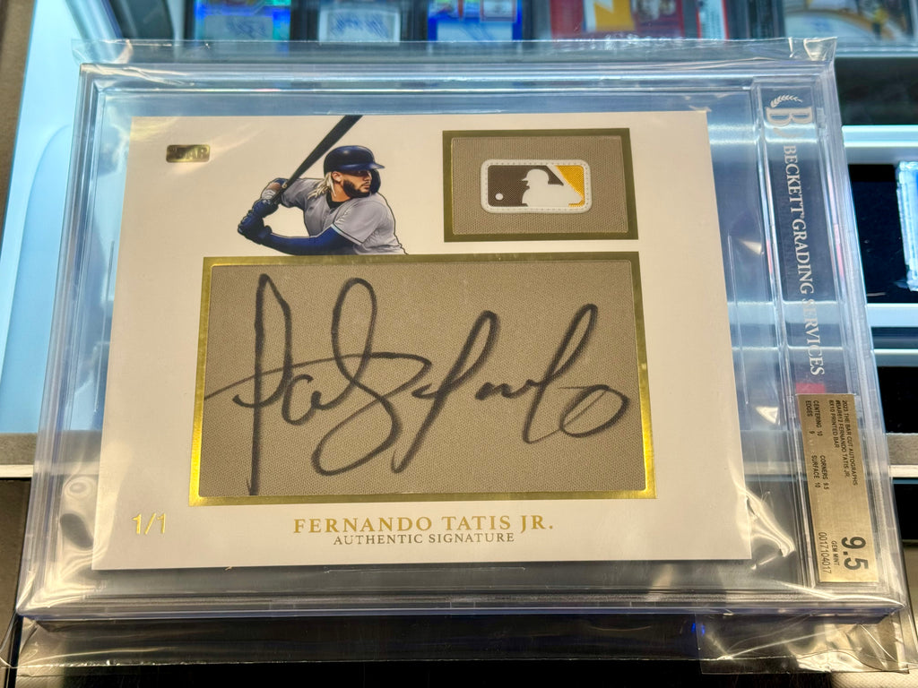 2023 The Bar Cut Autographs #BAR612 Fernando Tatis Jr. 8x10 Printed Bar (BGS 9.5)