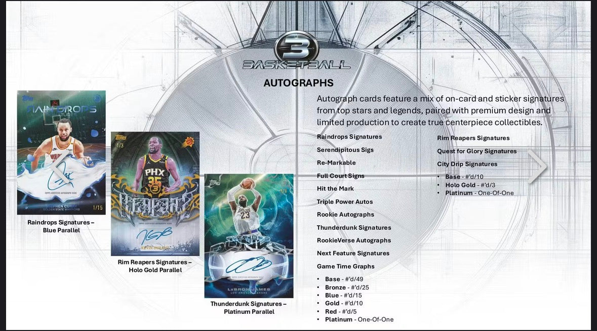 2025-26 Topps Three Basketball Hobby box