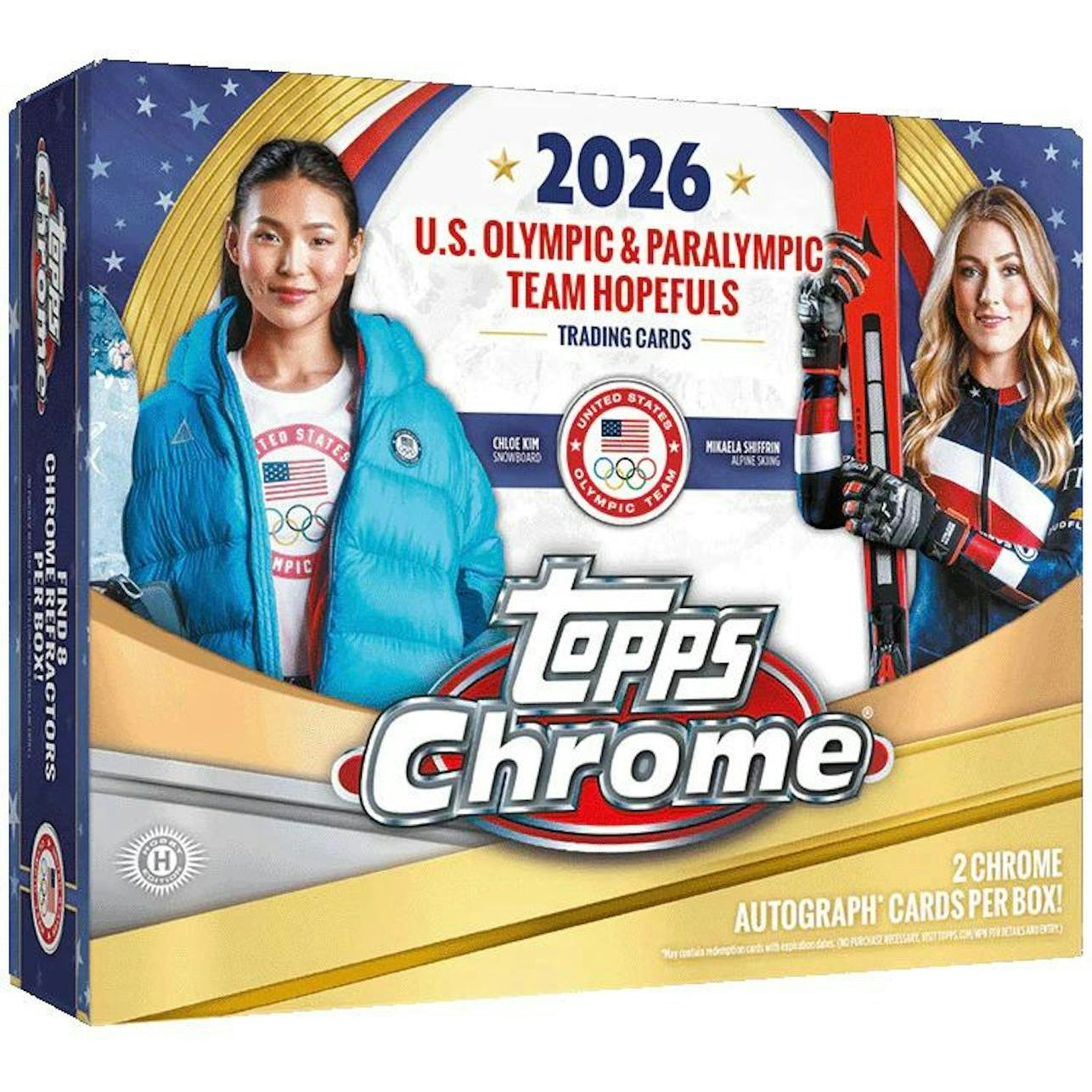 2026 Topps Chrome U.S. Olympics Hobby Box (1/15)