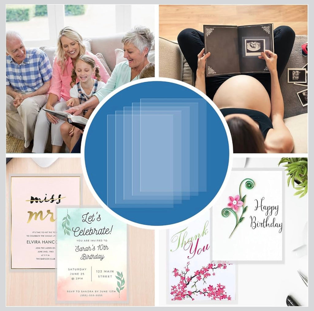 5x7 Soft Sleeves Sheet Protector Top Loading Plastic Photo Soft Sleeve (100ct Pack)