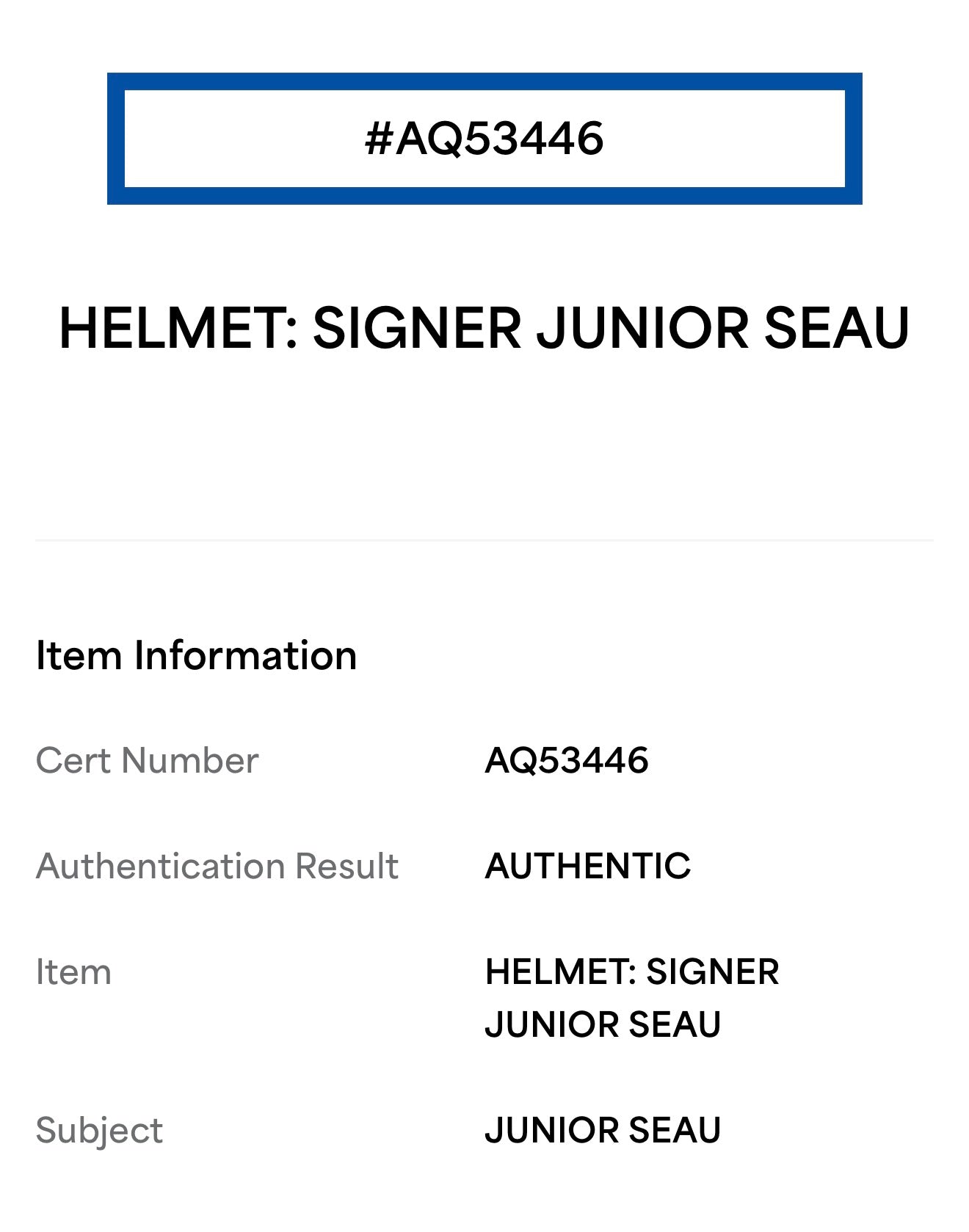 Junior Seau Autographed Chargers Full Size Authentic Helmet w/ BAS COA