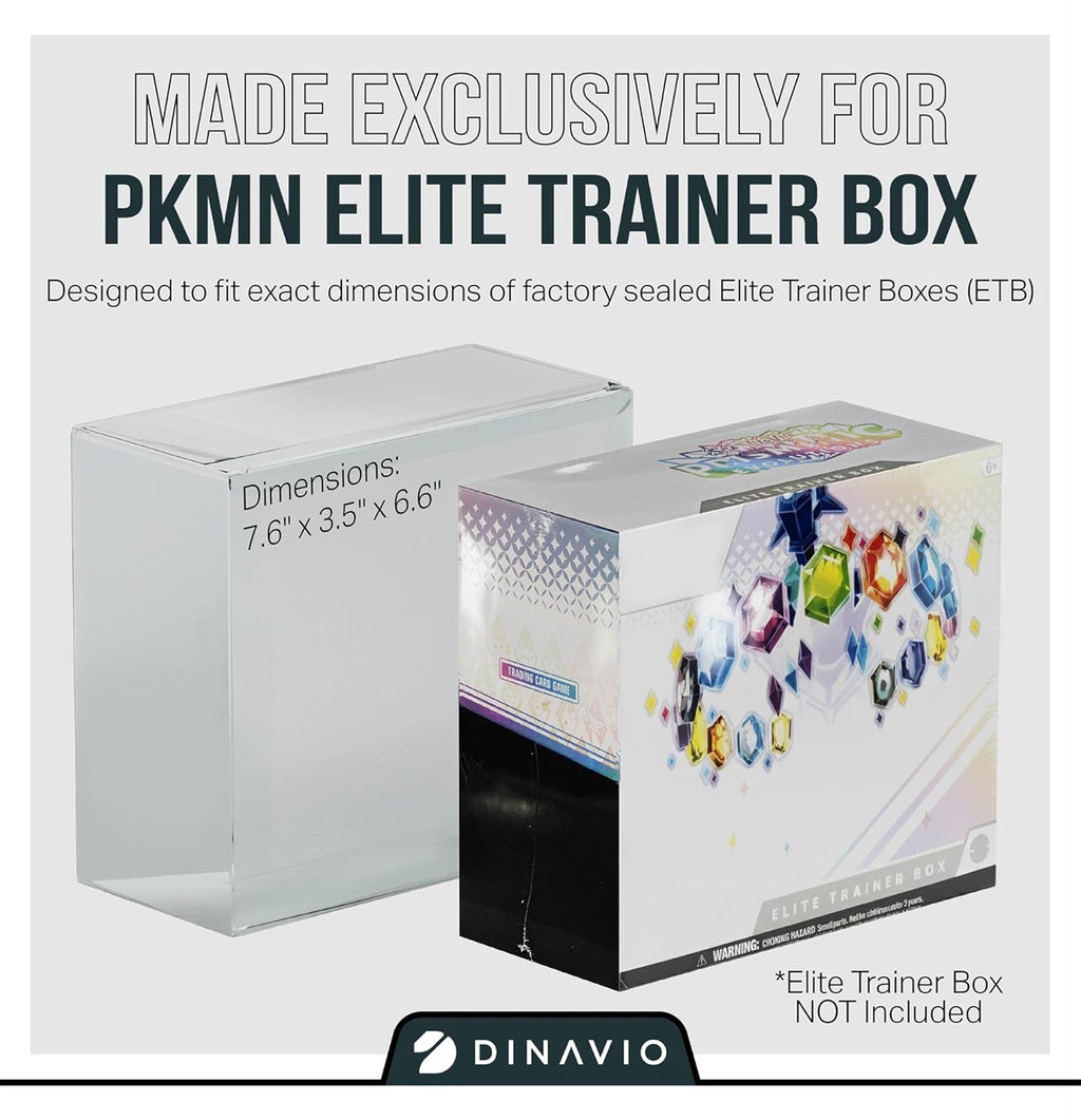 Dinavio Crafthouse Pokémon ETB Elite Trainer Box Plastic Case Box Protector