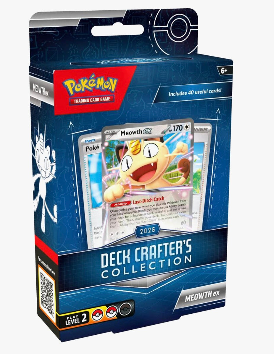 Pokémon TCG: 2026 Deck Crafter's Collection - Meowth ex (10/23)