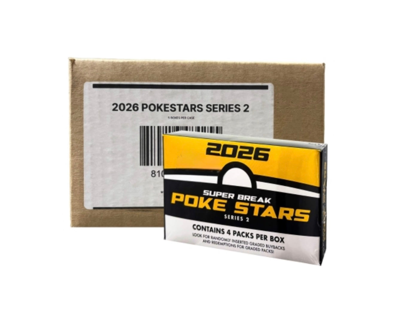 2026 Super Break Pokémon PokeStars Series 2 5-Box Case (8/21)