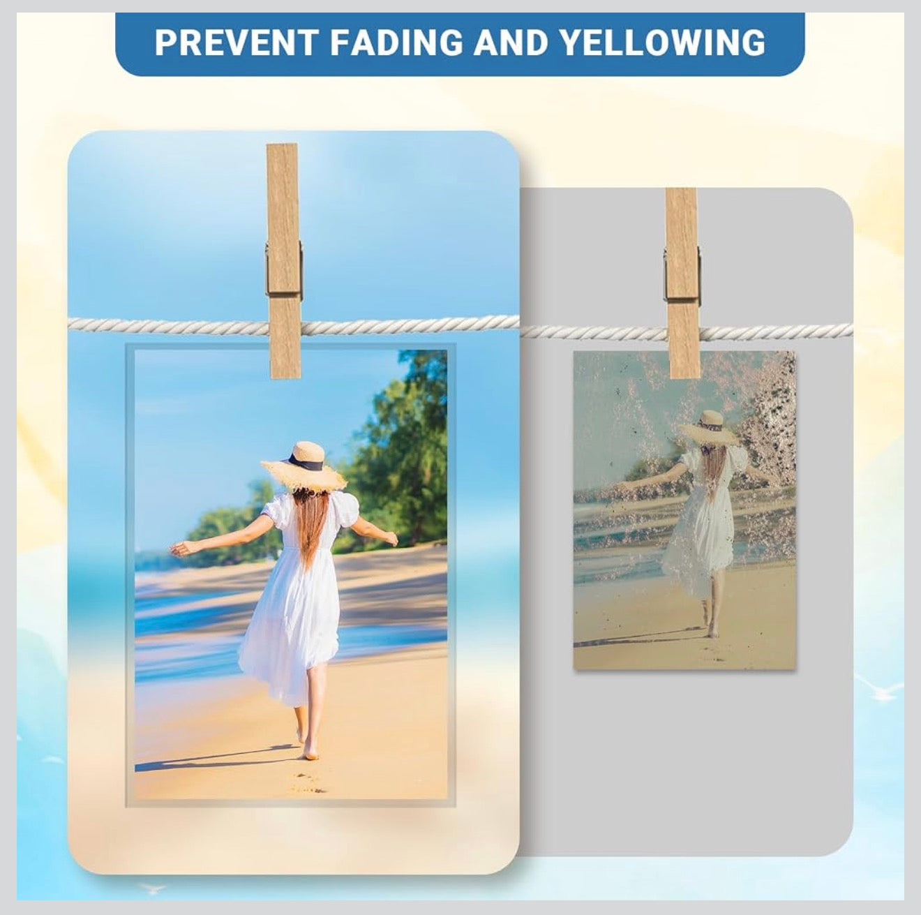 5x7 Soft Sleeves Sheet Protector Top Loading Plastic Photo Soft Sleeve (100ct Pack)