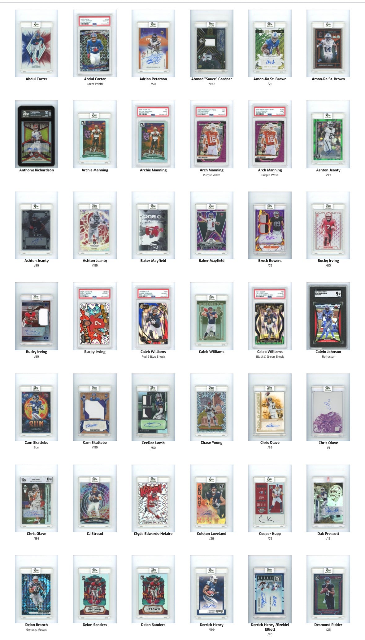2026 Rare Edition Multiverse™ RE|PACK Football Series 2 12-Pack Hobby Case