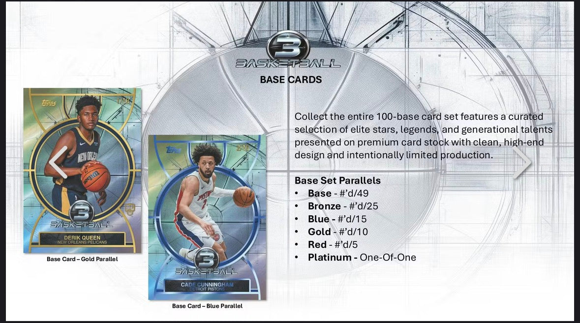 2025-26 Topps Three Basketball Hobby box