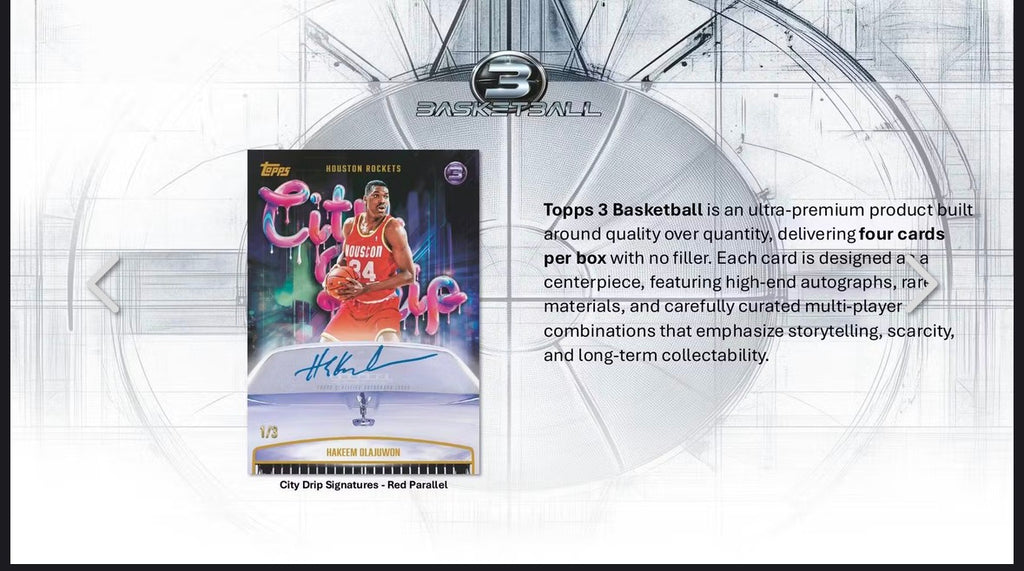 2025-26 Topps Three Basketball Hobby box