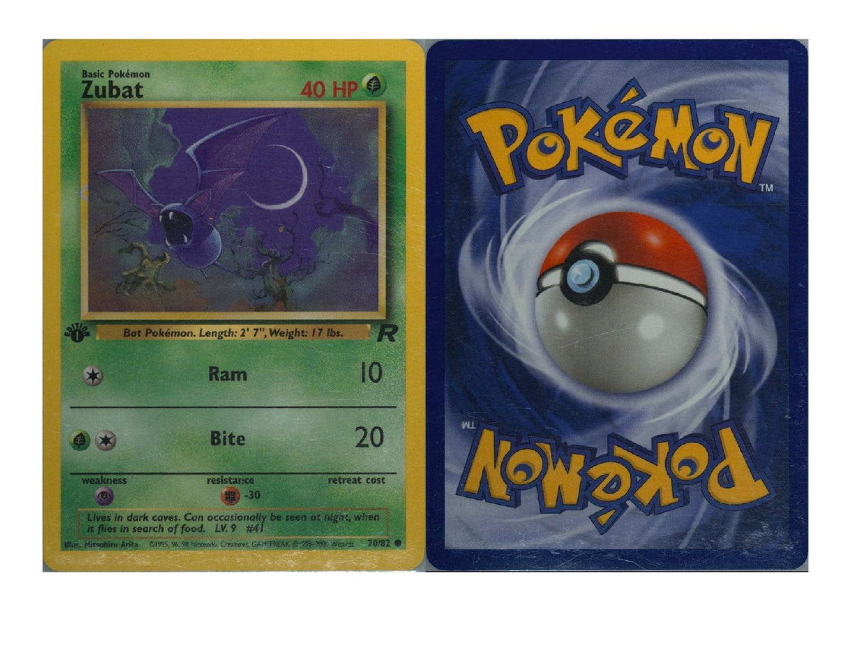 POKEMON ROCKET #70 ZUBAT 1ST EDITION PSA 10