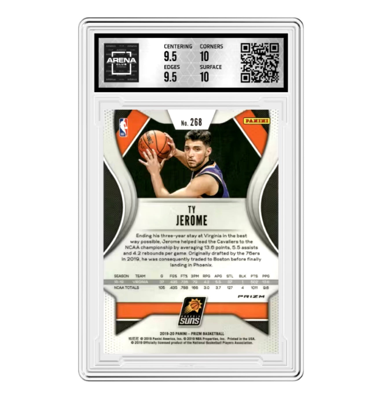 2019-20 Panini Prizm TY JEROME Choice Tiger Stripe #268 Arena Club 10 (Consignment)