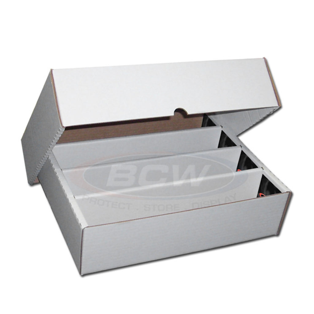 3000 Count Box BCW Max Protection 3,000 count 4-Row Monster Storage Box – The SportsRoom