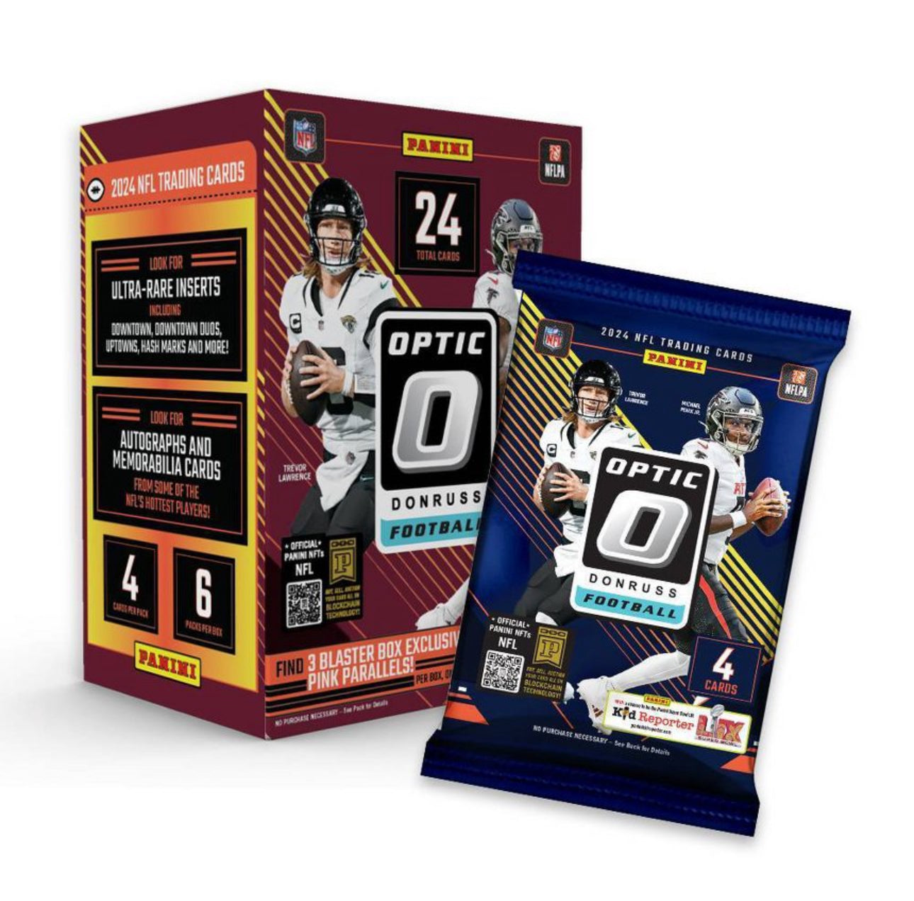 2024 Panini Donruss Optic Football 6-Pack Blaster Box (Pink Parallels!)