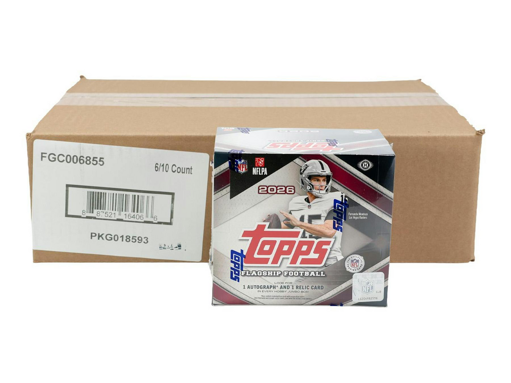 2026 Topps Football Hobby Jumbo 6-Box Case (Presell 8/21)