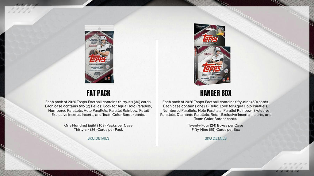 2026 Topps Football Hobby Jumbo 6-Box Case (Presell 8/21)