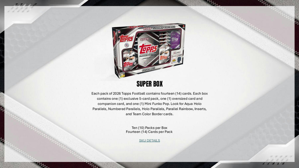 2026 Topps Football Hobby Jumbo 6-Box Case (Presell 8/21)